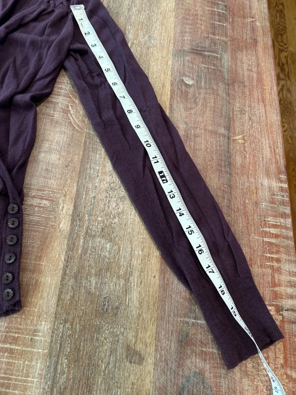 Nick & Mo VTG Y2K Plum Knit Ballerina Wrap Sweater with Floral Emroidery - Picture 9 of 10